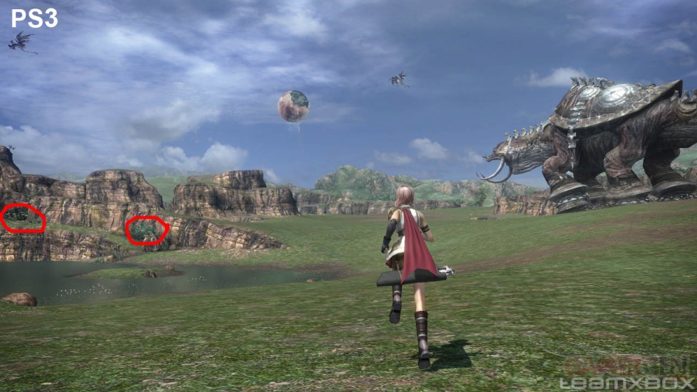 Final Fantasy XIII Comparaison FFXIII Xbox 360 PS3 3