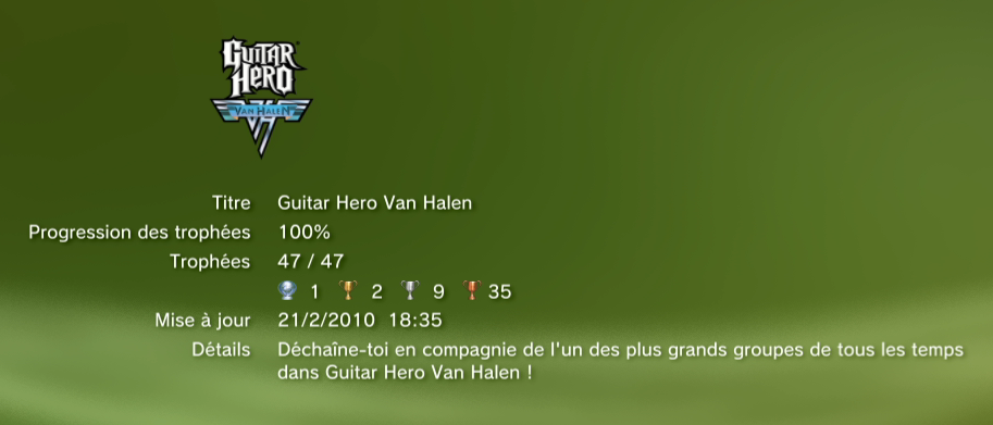 Guitar Hero Van Halen Trophees  2