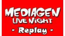 MEDIAGEN live night replay logo full 2