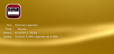 NBA 2K12 - Trophées - BRONZE - 36