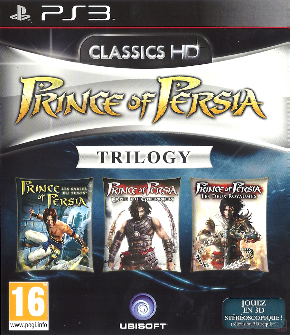 prince of persia trilogy 3D cover front