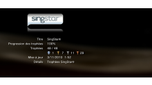 Singstar Dance  trophees LISTE PS3 PS3GEN 01
