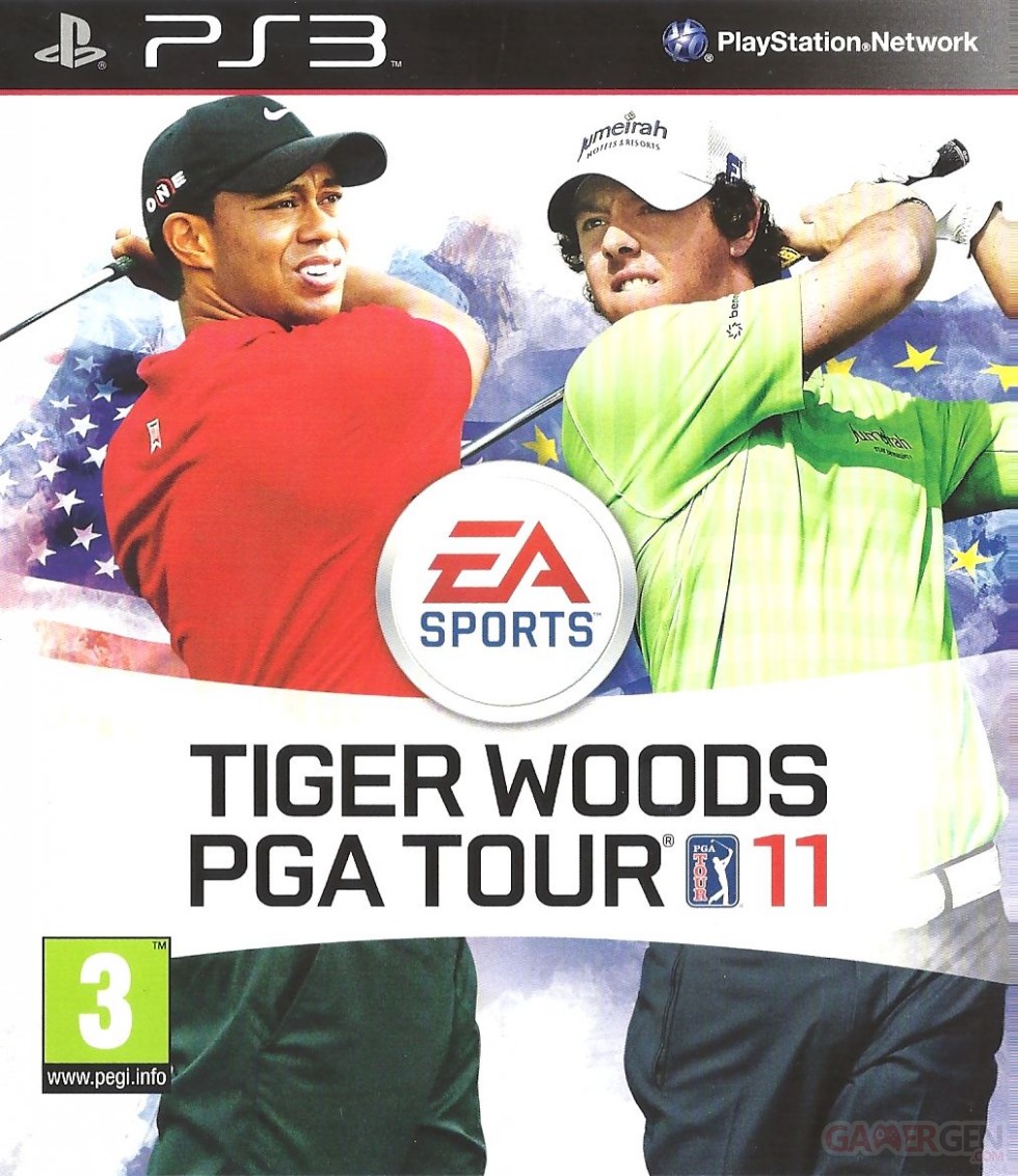 Tiger Woods PGA Tour 11 jaquette front cover