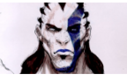 Vignette head God of War Kratos esquisses