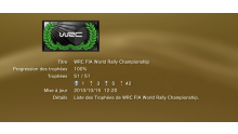 WRC FIA WORLD RALLY Championshipl ps3 Trophees LISTE 01
