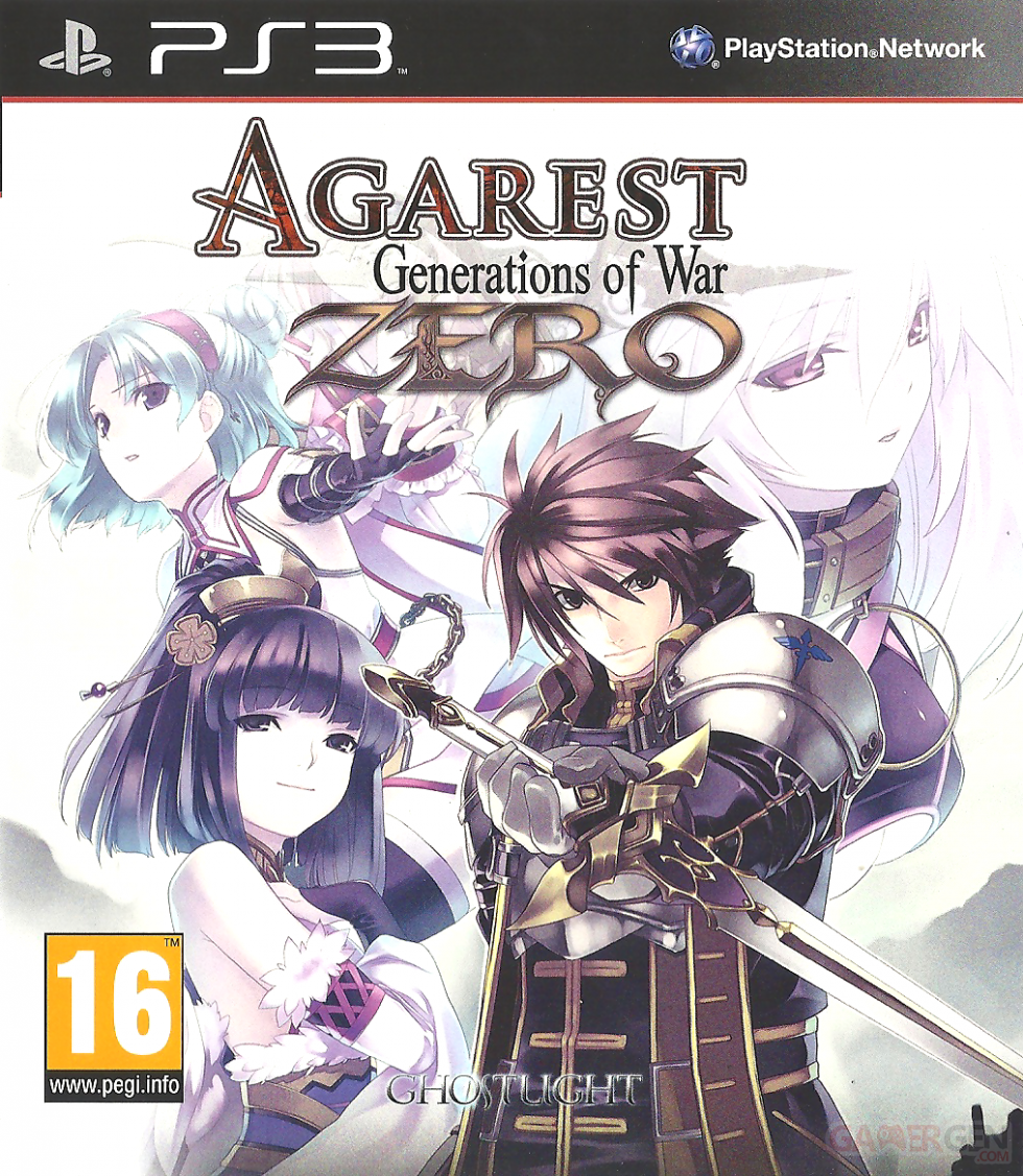 Agarest generation of war zero jaquette front cover