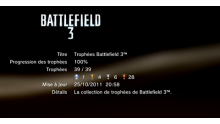 Battlefield 3 - Trophées - LISTE 1
