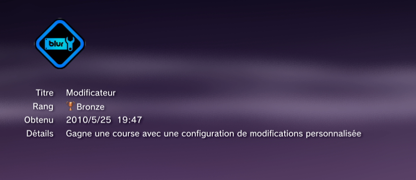 BLUR trophees BRONZE 33