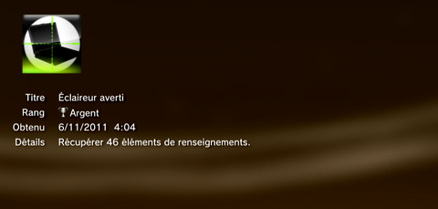 Call of Duty MW3 - Modern Warfare 3 - Trophées - ARGENT  8