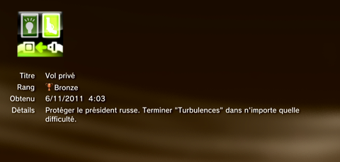 Call of Duty MW3 - Modern Warfare 3 - Trophées - BRONZE 05