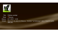 Call of Duty MW3 - Modern Warfare 3 - Trophées - BRONZE 14