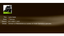 Call of Duty MW3 - Modern Warfare 3 - Trophées - BRONZE 29
