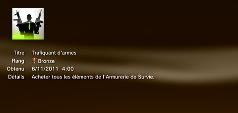 Call of Duty MW3 - Modern Warfare 3 - Trophées - BRONZE 30