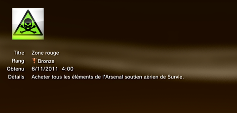Call of Duty MW3 - Modern Warfare 3 - Trophées - BRONZE 31