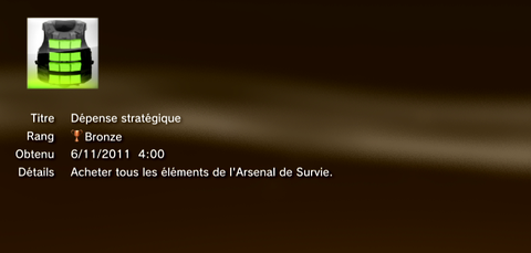 Call of Duty MW3 - Modern Warfare 3 - Trophées - BRONZE 32