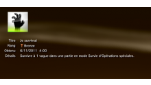 Call of Duty MW3 - Modern Warfare 3 - Trophées - BRONZE 33