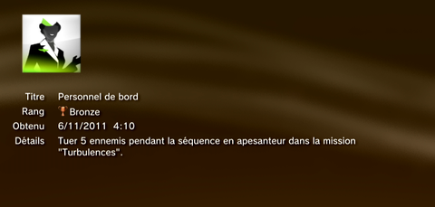 Call of Duty MW3 - Modern Warfare 3 - Trophées - MASQUES 1