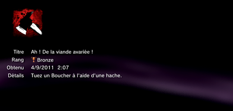Dead island trophees BRONZE    16
