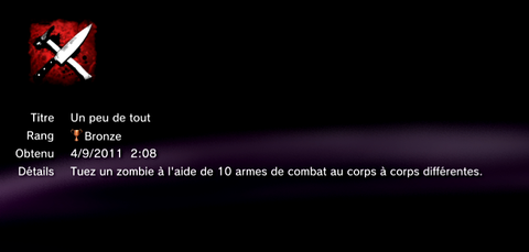 Dead island trophees BRONZE    6