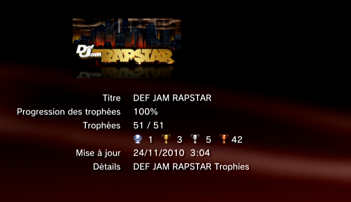 Def Jam Rapstar Trophees LISTE        1