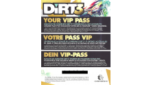 DIRT 3 VIP Pass