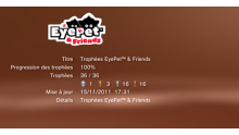 Eyepet & friends - Trophées -LISTE - 1