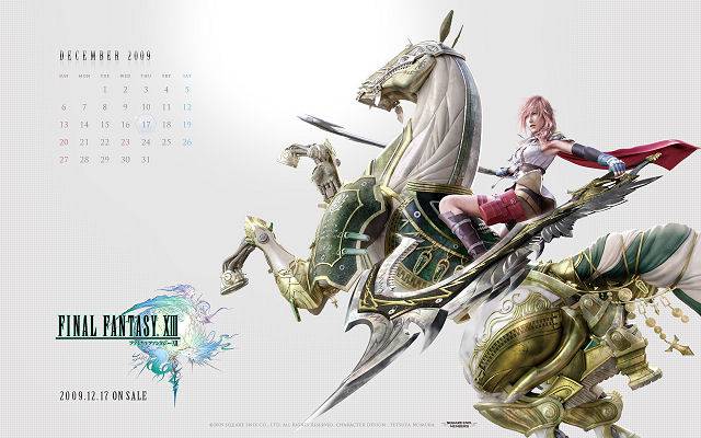 Final Fantasy XIII 13 calendrier Square Enix 2
