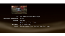 Fist of the north star TROPHEES LISTE PS3 PS3GEN 01