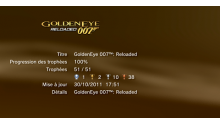 GoldenEye 007 Reloaded - Trophées - LISTE