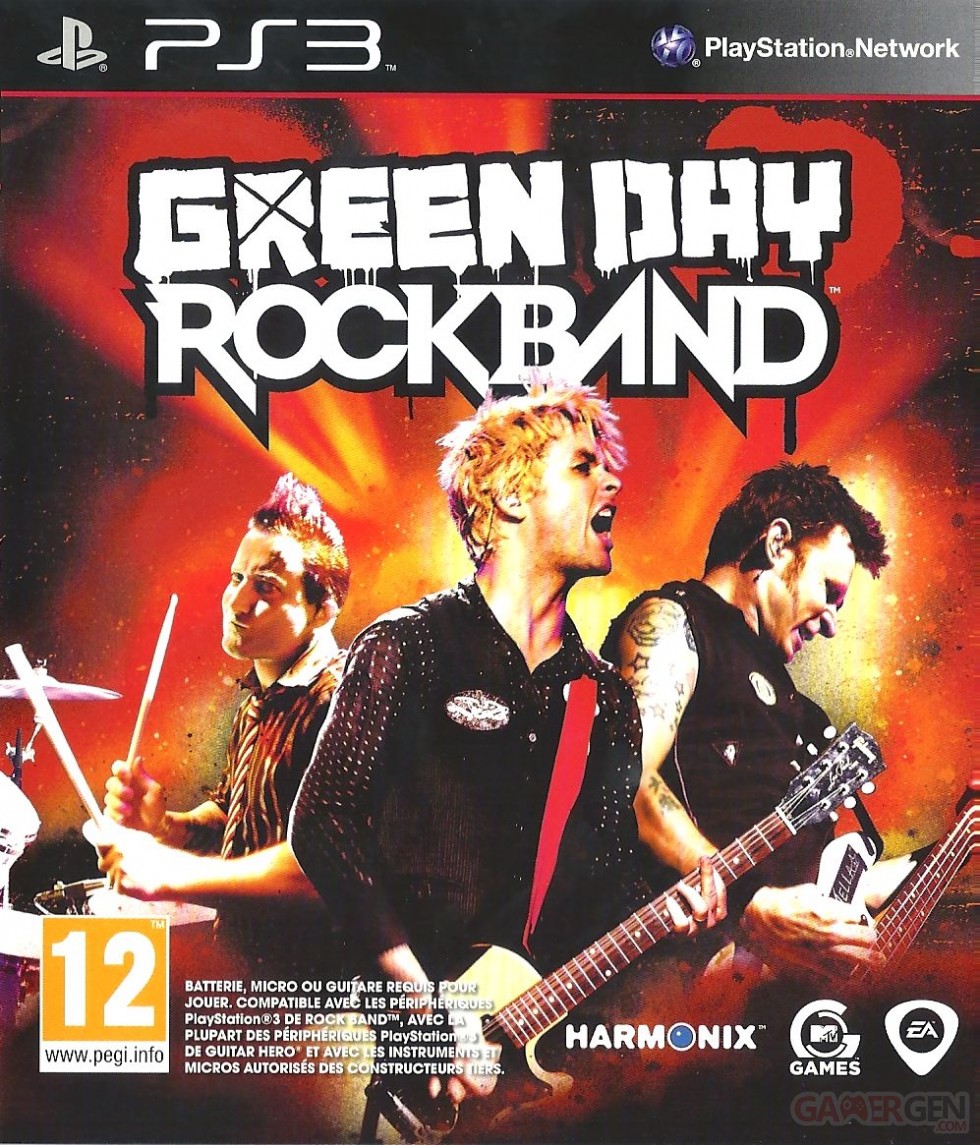 green day rock band jaquette front cover
