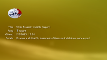 HITMAN SILENT ASSASSIN - TROPHEES - ARGENT - 0010