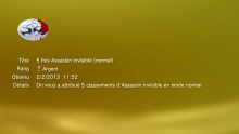 HITMAN SILENT ASSASSIN - TROPHEES - ARGENT - 0011