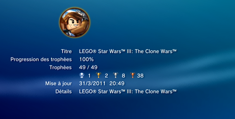 Lego Star Wars III - Trophees - LISTE - 1