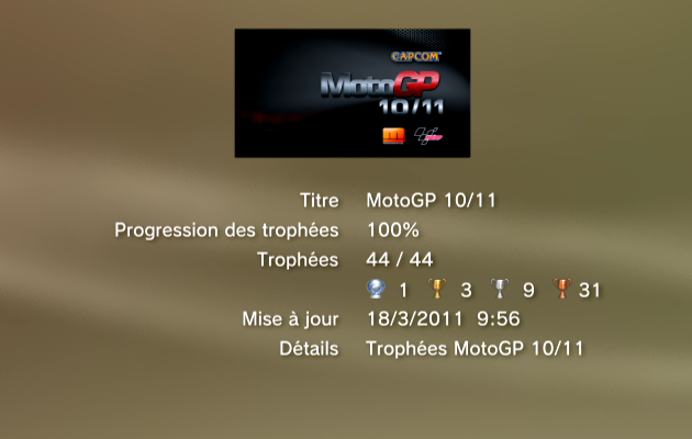 MotoGP10-11 - Trophees - LISTE -   1