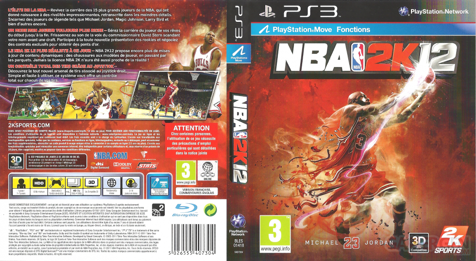 NBA 2K12  jaquette full cover