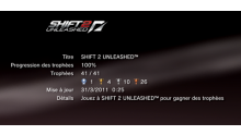 Need for Speed Shift 2 - trophees - LISTE -  1