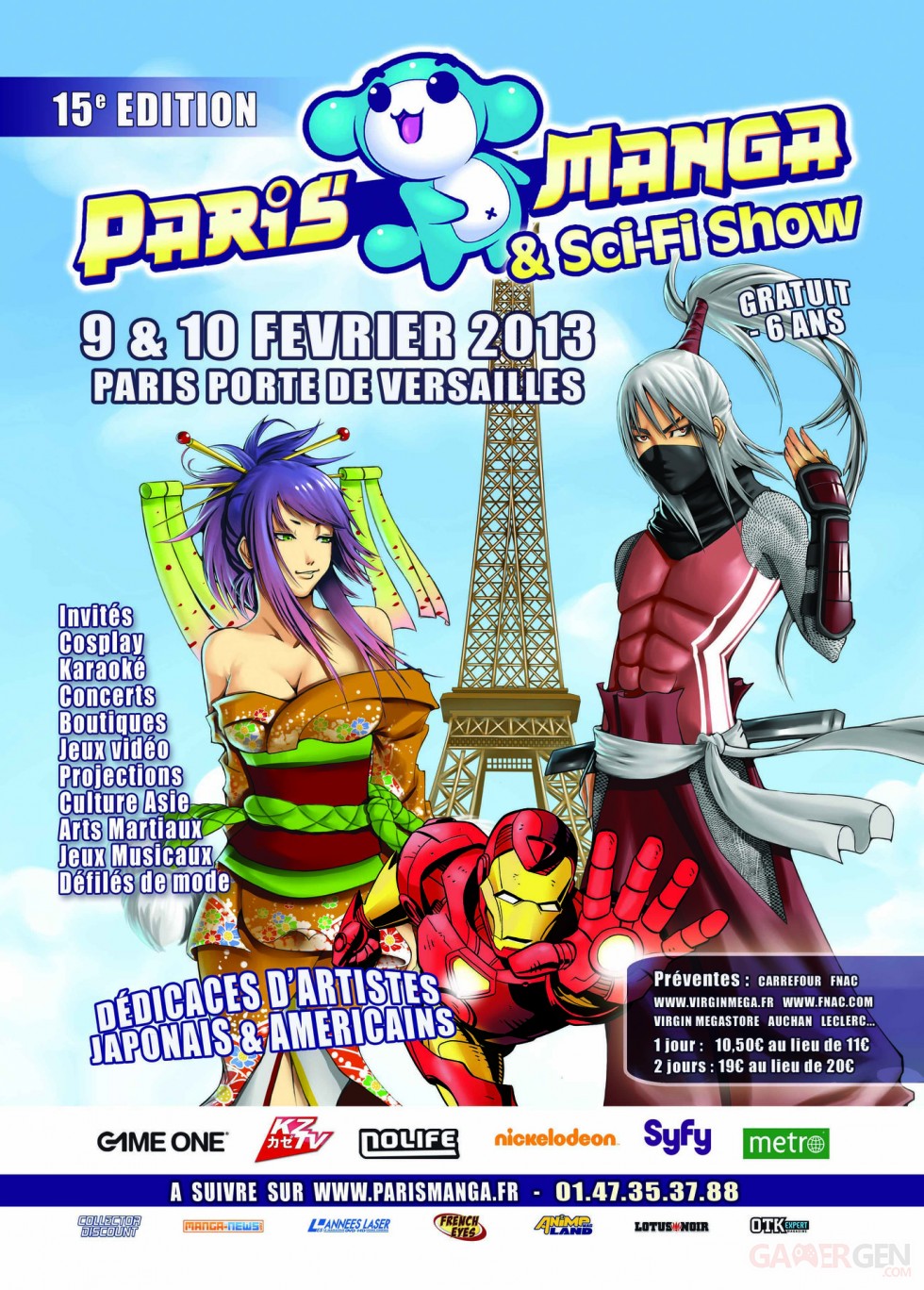 PARIS MANGA 15 affiche