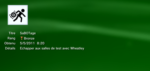 Portal 2  Trophees BRONZE  5