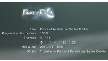 Prince of Persia les sables oublies forgotten sands trophees liste       1
