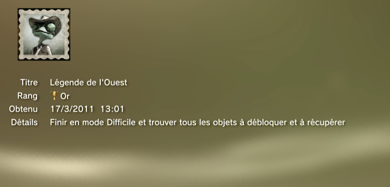 Ranjo - Trophees -OR -  1