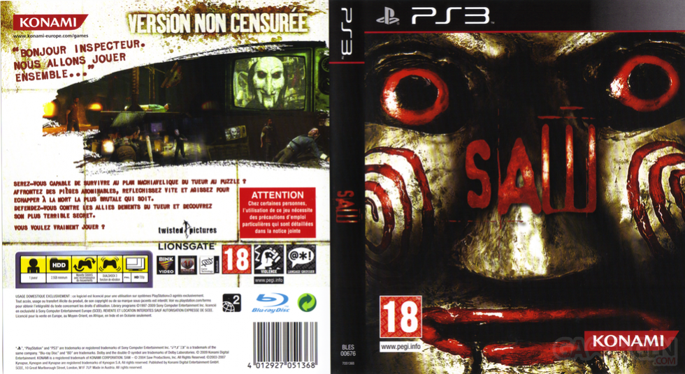SAW jaquette SAW cover