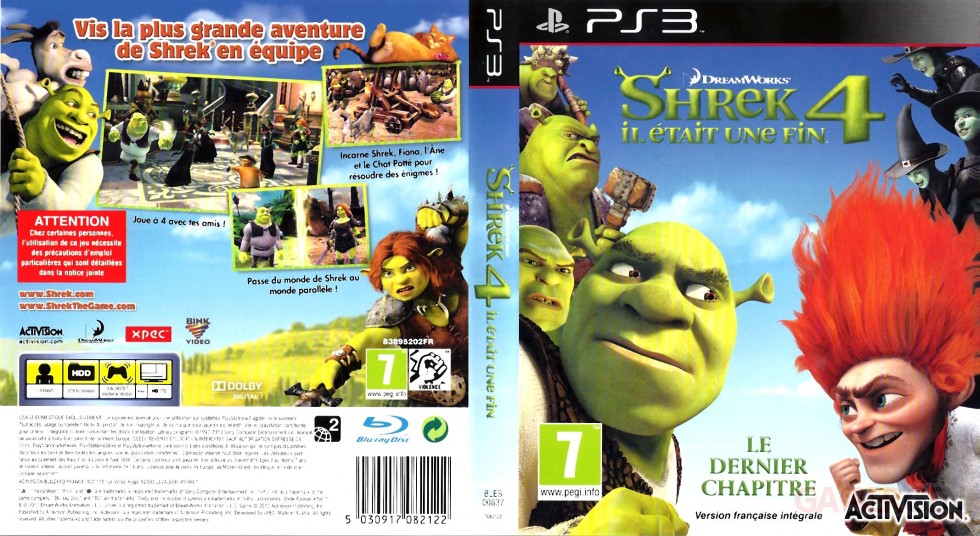 SHREK 4 Il était une fin jaquette full cover