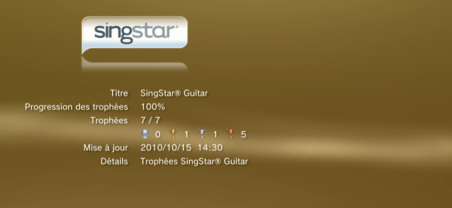 Singstar + guitar ps3 Trophees BONUS Liste  01