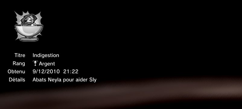 Sly Trilogy - Sly 2 - trophees ARGENT 1