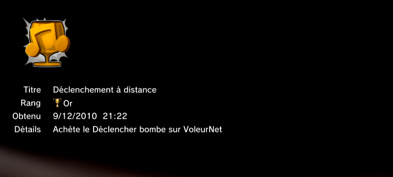 Sly Trilogy - Sly 2 - trophees OR 3