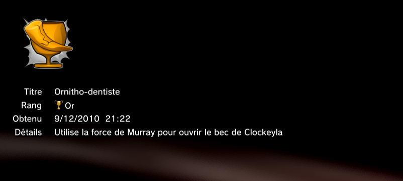 Sly Trilogy - Sly 2 - trophees OR 5