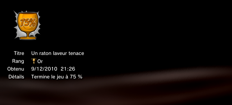 Sly Trilogy - Sly 3 - trophees OR 04