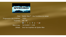 Spider-man aux frontières du temps - Trophées - LISTE -  1