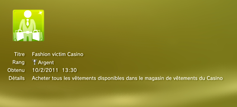TDU2 - Casino on line - Trophees - ARGENT 1