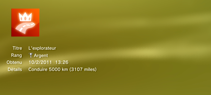 Test Drive Unlimited 2 - Trophees - ARGENT 2